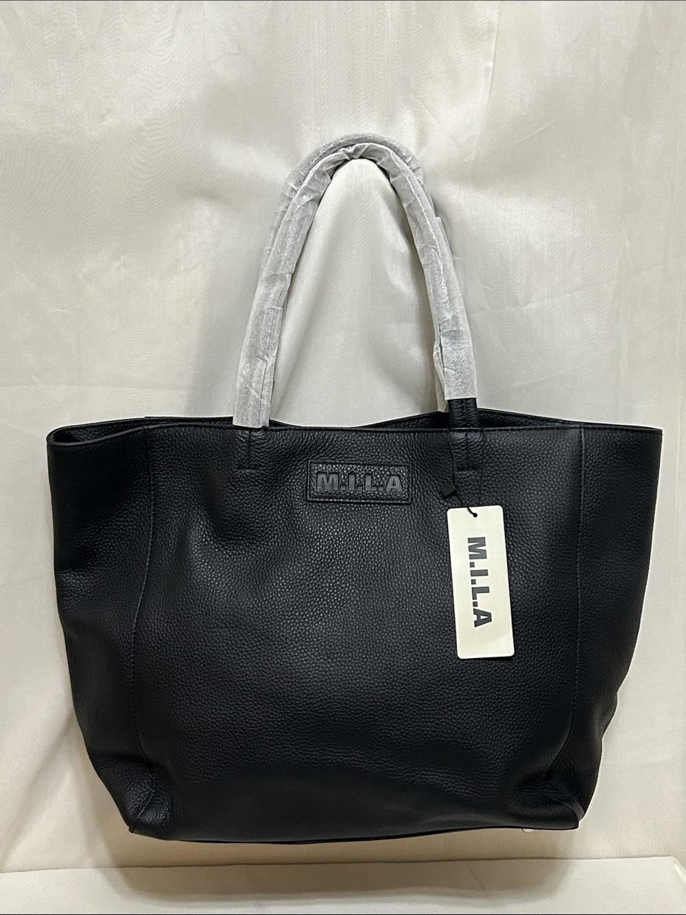 M.I.L.A. (Made in Los Angeles) Luxury Pebbled Leather Tote